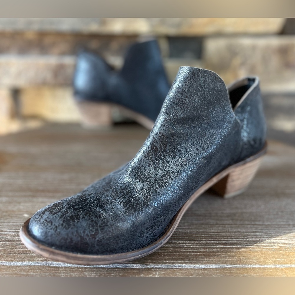 Black Leather Ankle Boots